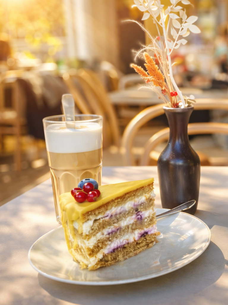Einblick ins Café